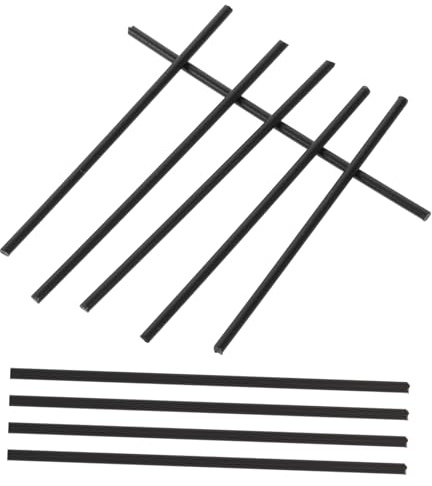 Gitarren Griffbrettseitenmarkierungen 10 Stück für Musikinstrumente Schwarz | Abs Ausführung, für Gitarre und Xylophon, Leicht Montierbar, für Auftritte und Hobbyanwender