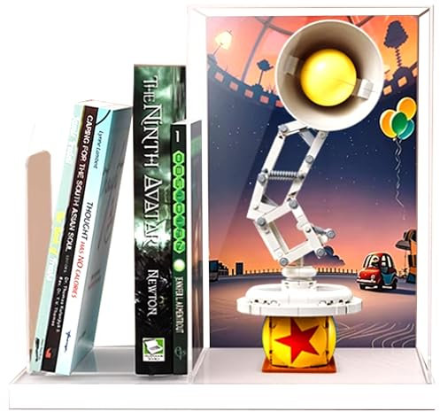 Vitrine en acrylique, compatible avec Lego 21357 pour petite lampe de bureau, serre-livres, résistante à la poussière, aux UV (vitrine uniquement, kit non inclus)