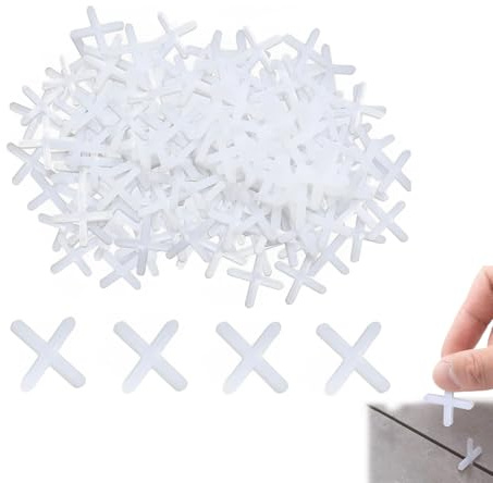 500 Stück Fugenkreuze 3mm,Weiß Fliesenkreuze,Fugenkreuze Terrassenplatten,Abstandhalter Fliesenfugen,Fliesen Abstandshalter,Fugenkreuz Für Genaue Positionierung Für Wand,Bodenfliesen