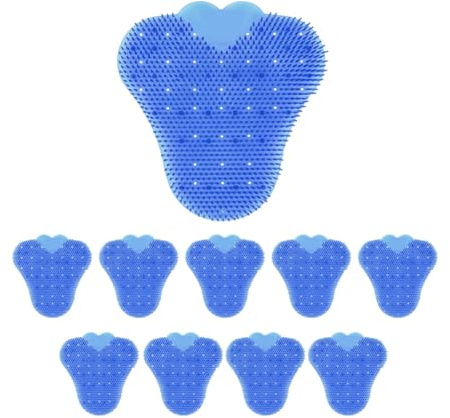 Bosiyrggrl 10pcs Anti-Splash Deodorizer Urinal Screen Mats Long Bristle Splash Reducing Urinal Cake Lasting Odor Freshener