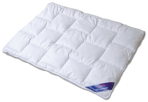 Frankenstolz Schlaf-Gut Utah Leichtsteppbett, Polyester/Baumwolle, Weiß, 155x220cm