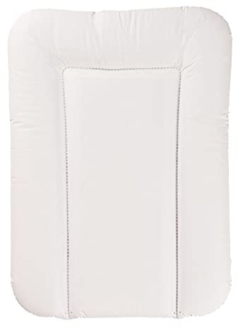 Geuther 5832 Wickelmulde Lilly Passung: 52 x 75 cm Wickelunterlage geeignet für Wickelregal Clarissa & andere Wickeltische mit erhöhtem Rand und Kopfschutz einfach abwaschbar Weiß