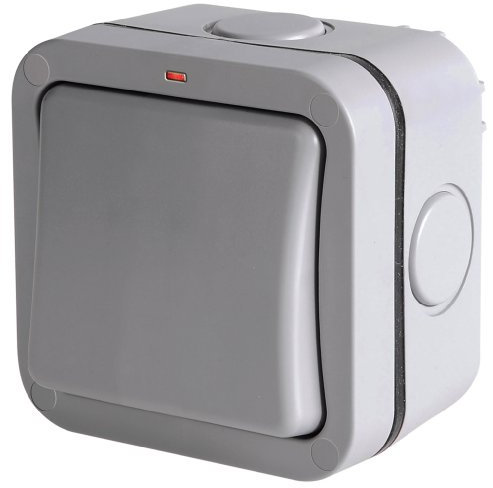 Masterplug WP30 Schalter, 1-fach, 20 A, wetterfest, für den Außenbereich, 2-polig, Schutzart IP66