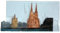 COXIMUS Silikonform Skyline Köln | hochwertige Silikonform für Fondant und Flowerpaste | schnell & einfach zum Reindrücken | Made in Germany