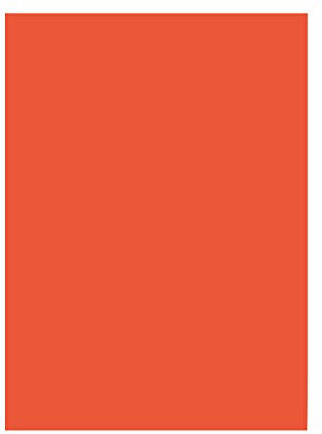 folia 6340 - Tonpapier orange, DIN A3, 130 g/qm, 50 Blatt - zum Basteln und kreativen Gestalten von Karten, Fensterbildern und für Scrapbooking