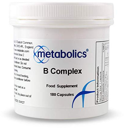 Vitamin B Complex Capsules — Contains Vitamin B12 Methylcobalamin & Adenosylcobalamin + B1, B2, B3, B5, B6, B7, Choline Folate & Biotin | All from Bio-Available Forms — Additive Free