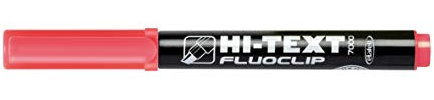 Hi-Text 7000 Fluoclip Confezione 12 Evidenziatori Colore Rosa
