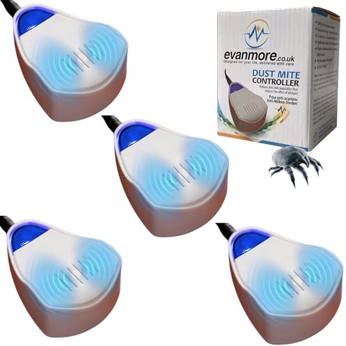 Dust Mite Controller Ultrasonic Repeller Repellent Plug in Dustmite Killer 100% Safe Non Toxic Chemical Free (4)