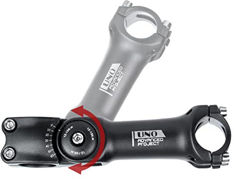 BESNIN MTB Vorbau 0-60° 31.8mm Fahrrad Vorbau verstellbar MTB 90mm/110mm/120mm/130mm Mountainbike Lenker Vorbau für Fahrrad (0-60° 31.8×110mm)
