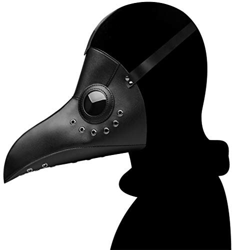 Ulalaza Pest doktor maske pu leder lange nase vogel schnabel steampunk halloween cosplay partei requisiten kostüm