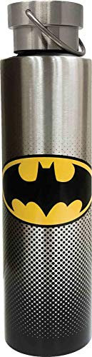Spoontiques Batman Stainless Steel Bottle, 24 oz, Black