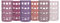 Silicone Glass Water Bottle Sleeves - 6-Pack of Protective Holders 16-18 oz Capacity - Anti-Slip Protection for Beverage Containers - Insulating Carriers for Smoothies and Juices (Desert Sunset Pinks)