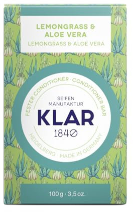 TRIIR - Bar Conditioner Lemongrass/Aloe Vera 100g (für fettiges Haar) - fester Conditioner Vegan