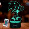 HooJtny Sonic Lampada Bambini, Sonic 3D Led Lampada, Luce Notturna, 16 Colori USB Ricaricabile, Decorazione, Regalo per Ragazzo Bambini