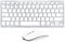 Wireless Keyboard and Mouse for Mac, Bluetooth Rechargeable Keyboard and Mouse compatible with Apple Macbook iMac iPad (Silver)