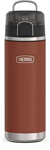ICON Series by THERMOS Stainless Steel Water Bottle with Spout 24 Ounce, Saddle