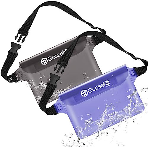 Goosehill wasserdichte Tasche, Bildschirm berührungsempfindlich wasserdichter Beutel Handyhülle Packsack Gürteltasche für Wassersport, Schwimmen, Kajak, SUP, Strand, Stand Up Paddling Board, 2 Stück