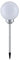 etc-shop LED Solar Außen Steck Lampe Garten Beleuchtung Erdspieß Kugel Leuchte weiß Steckleuchte Solarlampe