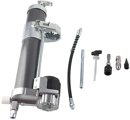 Adaptateur de Pistolet à Graisse sans Fil 12000PSI Outil de Graissage Portatif à Haute Pression pour Perceuse électrique