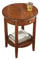 Gtzly Runder Beistelltisch Aus Massivem Holz mit Schublade, 2-Stufiger Moderner Beistelltisch Aus Der Mitte des Jahrhunderts for Wohnzimmer, Wohnheim, HeimbüRo, Schlafzimmer (Color : Brown)