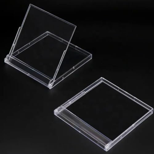 Tom's Gift Emporium 15 Pack 3.5 inch Disk Case Plastic Storage Display Table Calendar Display Office Desk Calendar Clear Crystal Advent Calendar Box