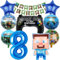Pixel Luftballon Geburtstagsdeko 8 Jahre, 10 Stück Miner Gamer Kindergeburtstag Jungen 8, 8. Geburtstag Jungen Folienballon Spiel Gamer Luftballon Deko Geburtstag Party Deko Luftballon