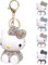 Cartoon Schlüsselanhänger Strass, Cartoon Schlüsselbund, Kawaii Schlüsselanhänger Mädchen, Schlüsselanhänger Glitzer, Schlüsselanhänger Damen, Anime Keychain Cute, für Kinder Mädchen Geschenk (A)