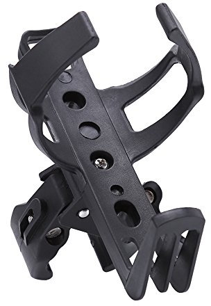 Bicycle Bottle Holder, 3Colors Bicycle Water Bottle Holder PVC Bike Seat Adapter Handle Bar Water Bottle Cup Rack Holder Cage for Mountain Road Bike Outdoor Mountain Bike (Black)