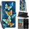 Haninsuze for iPhone 13 Pro Max 6.7-Inch Case PU Leather Wallet Book Flip Folio Stand View Magnetic Multi-Pattern Cover compatible with iPhone 13 Pro Max Phone Case (Four Butterfly)