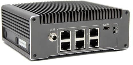 Protectli Vault V1610-6 Port, Micro Appliance/Mini PC - Intel N6005, 6X 2.5G NICs, 16GB LPDDR RAM on-Board, 32GB eMMC on-Board, 250GB NVMe SSD - Kompatibel mit pfSense/OPNsense