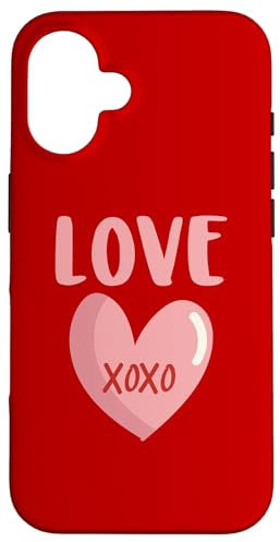 Hülle für iPhone 16 Love XOXO Herz Valentinstag Handyhüllen Valentinstag