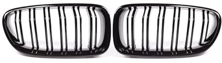 Auto glänzend schwarz Nierengrill Dual Lamellen Racing Grill for BMW 5er F10 F11 F18 520d 530d 540i 2010–2017 Ersatzteil