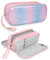 FINPAC Federmäppchen Federtasche - Große Kapazität Mäppchen mit 3 Fächer Stiftetasche Schlamperbox Bleistifttasche Schulmäppchen für Schule & Büro, (Rosa Blau)