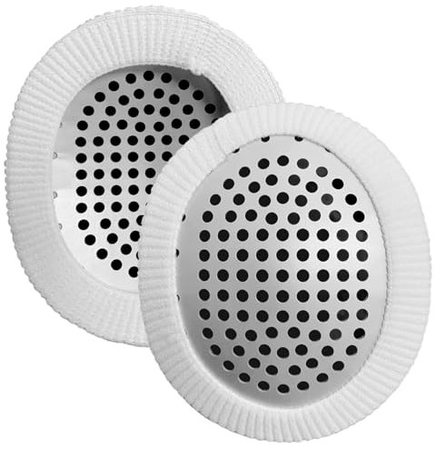 2-teiliger Augenschutz nach Operationen atmungsaktive medizinische Augenklappe aus Aluminium mit verlängertem Gummiband und weißer Stoffabdeckung für Erwachsene