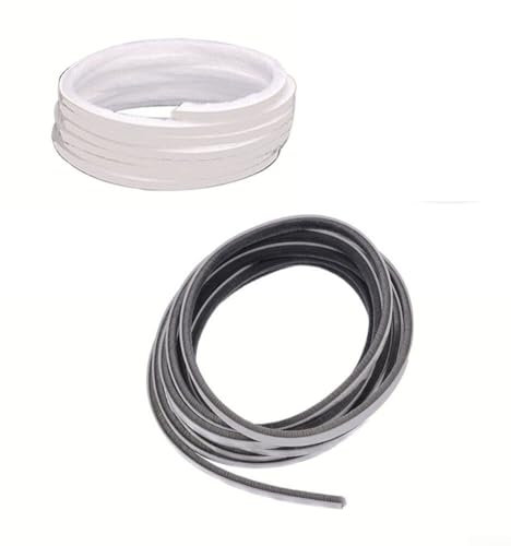 Striscia di spazzola per porte, 10 m, fornisce protezione antivento e antipolvere con facile installazione (grigio)