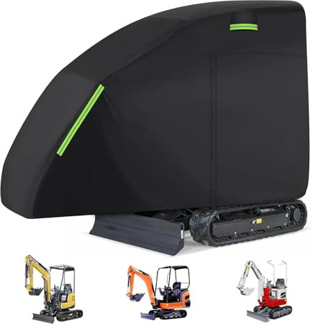Housse de Protection pour Mini-Pelle Bobcat E32 E20 E10/Takeuchi TB260 TB210R/ViO17, Imperméable, Protection Contre Le Sole il, la Poussière et la Neige, avec Fermeture éclair