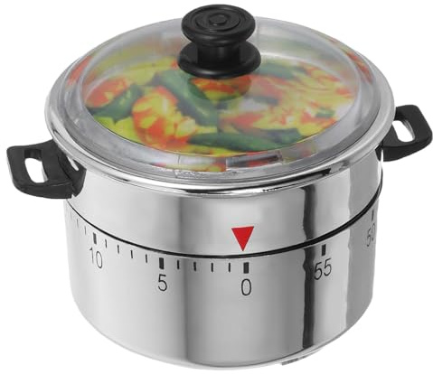 LIFKOME Minuteur De Cuisine Mécanique Forme Autocuiseur Compteur à Rebours pour Cuisson Gestion du Mignon Garçon Fille Adulte