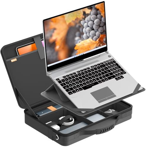 Smatree Sacoche avec support pour ordinateur portable Lenovo IdeaPad Slim/Pro/Flex 5i/5/3i Gen8/7/6 ou 2 en 1, pour IdeaPad 5i/5 Pro Gen7/6, Legion Slim/Pro 7i/7/5i/5 Pro/5 Gen9/8/7(A485S), Noir