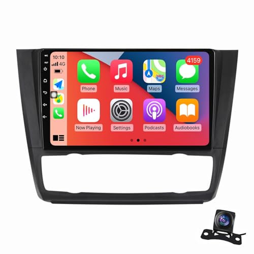 Genérico Radio Android 13 de 10 para BMW Serie 1 E81 E82 E87 E88 (2004-2012) - Navegación GPS, Bluetooth, WiFi, FM/RDS, USB - Sistema Multimedia con Pantalla táctil de 2 DIN