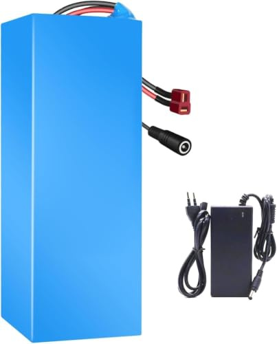 Caimcie Batteria per Bicicletta elettrica 36V 8Ah 10S3P - Ioni di Litio Ricaricabili - con Caricabatterie Incluso Bullet+SM