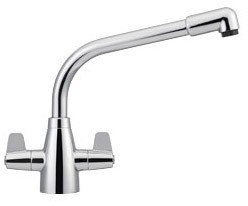 Franke 115.0046.694 Chrome Davos Dual Handle Monobloc Kitchen Sink