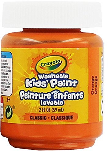 Crayola Washable Kids Paint, 2 oz, Orange