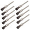 cnbtr 6MM Silber Edelstahl Pen Form End Pinsel Drahtbürste-Bohrer Ende Schaft 10 Stück, Silber