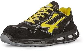U-POWER Red Lion® Axel, Sicherheitsschuhe aus Leder, leichte, durchtrittsichere Unisex-Turnschuhe, Bastsohle, Infinergy-Einsatz, mit Aluminium-Zehenkappen - 44
