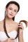 WIG ME UP - N1038-2T30 Haarteil Zopf an Haarreif geflochten super lang Tracht Kastanie Braun Mix 95 cm