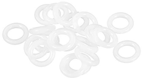 sourcing map 20 Stk. Silikon O-Ring VMQ Dichtungsring 16mm AD 10mm ID 3mm Breite Weiß