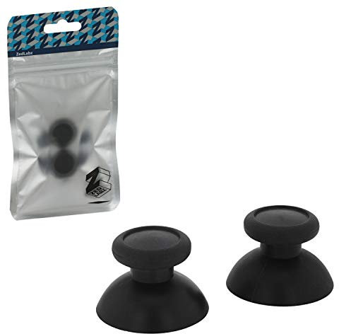 Thumbsticks for Nintendo Switch Pro controller analog rubber thumb grip stick OEM replacement - 2 pack black | ZedLabz