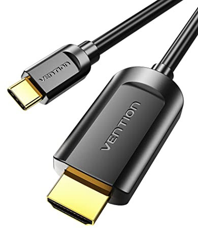 VENTION USB C to HDMI Cable 2M 4K@30Hz Thunderbolt/Type C to HDMI Cable [Thunderbolt 3 Compatible] for iPad, MacBook, Galaxy S25/S24/S23/S22/S21/S20, Surface, etc