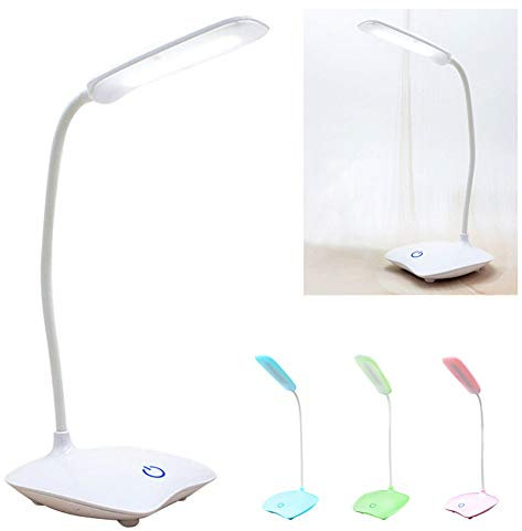 Usb Rechargeable Bureaux Led Lampe De Table Intensité Réglable Lecture Liseuse Interrupteur Tactile Lampes De Bureau 3 Modes Lampes De Bureau