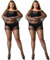 Manzi - 2 paires de collants grande taille ultra-doux pour femme - Noir - XX-Large